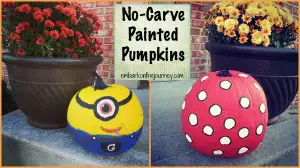 Easy No-Carve, Painted Pumpkins