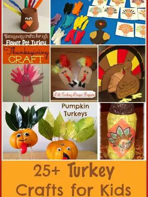 Turkey Crafts for Kids:  A Round-Up