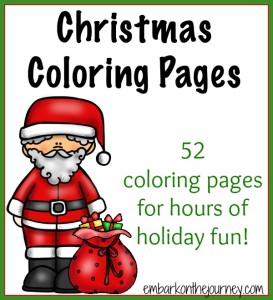 Christmas Coloring Pages | embarkonthejourney.com