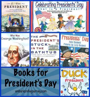 Books for Presidents Day | embarkonthejourney.com