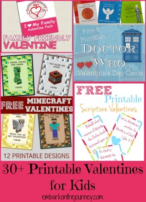 Printable Valentines for Kids