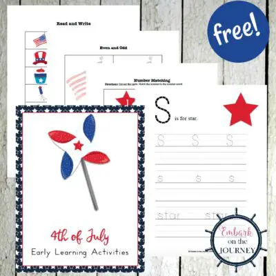 FREE 4th of July Printable Pack for PreK-2