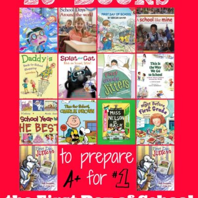 Get your kids ready for back-to-school with this list of 25 "first day of school" books. | embarkonthejourney.com