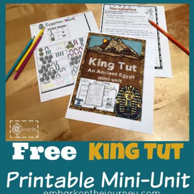 This free King Tut printable mini-unit is a great supplement to your Ancient History studies. | embarkonthejourney.com