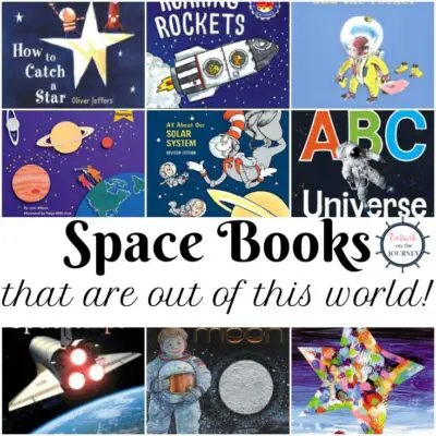 Fill your bookshelves with books about space, planets, astronauts, and more. Inspire your kids to get outside and "look up."