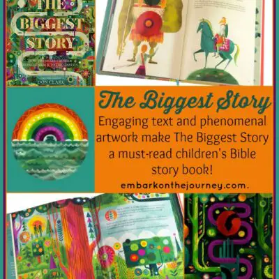 Engaging text and phenomenal artwork make The Biggest Story a must-read children's Bible story book. | embarkonthejourney.com