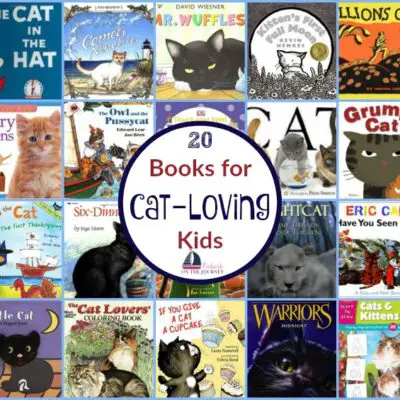 My kiddo loves cats, but she's allergic to them. Therefore, she likes to read about them - a lot! Here's a great list of books for cat-loving kids of all ages. | embarkonthejourney.com