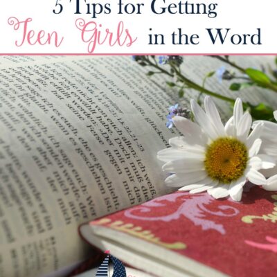 As my daughter inches closer and closer to those teenage years, I'm really encouraging her to read her Bible regularly. Here are five tips for getting teen girls in the Word. | embarkonthejourney.com