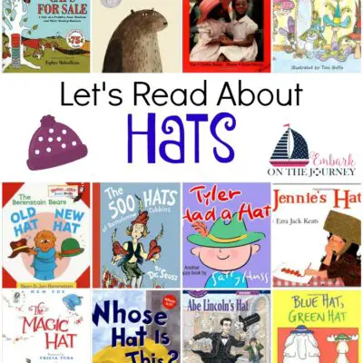 Here's a great list of books all about hats. Snuggle up and read one with your favorite little one. | embarkonthejourney.com