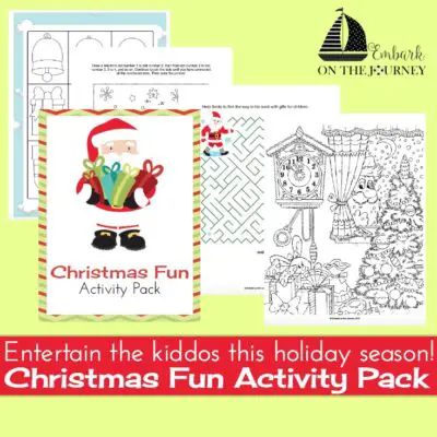 If you're on the hunt for some fun Christmas activities your kids can do, you've got to download this fun Christmas activity pack for kids of all ages! | embarkonthejourney.com