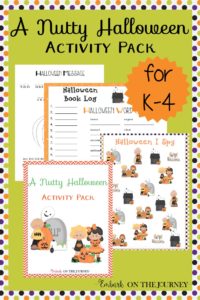 This nutty gang is ready to celebrate Halloween with your little ones. They bring along some super fun activity pages for the K-4 kiddos! | embarkonthejourney.com