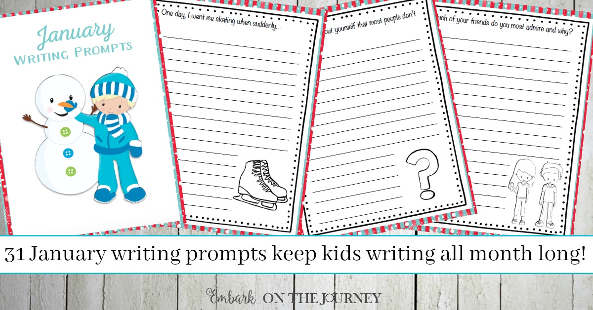 Keep kids writing all month long with January writing prompts – one for ...