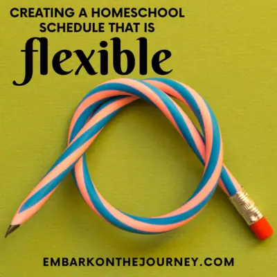 Flexibility is the key to homeschool sanity! Don't be a slave to your schedule. Learn how to make your homeschool schedule work for you.