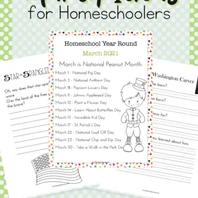 March Homeschool Activities