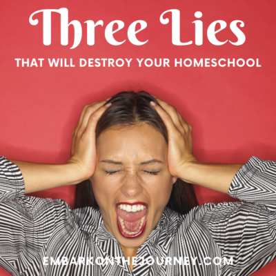Three Lies Homeschooling Moms Believe
