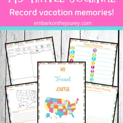 Kids will love recording their thoughts and memories in this fun kids travel journal! It'll make a great keepsake for years to come.