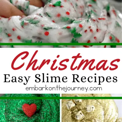 Don't let the kids get bored during Christmas break! Make one or more of these easy slime recipes for Christmas, and keep kids entertained for hours.