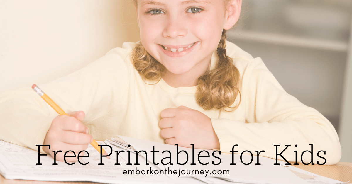 Free Printables for Kids