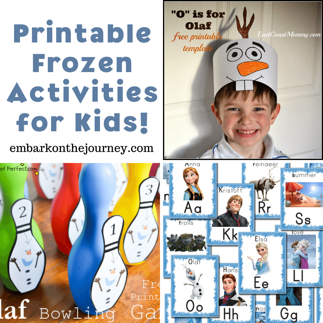 frozen printable games