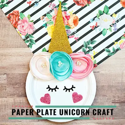 Paper Plate Unicorn Craft