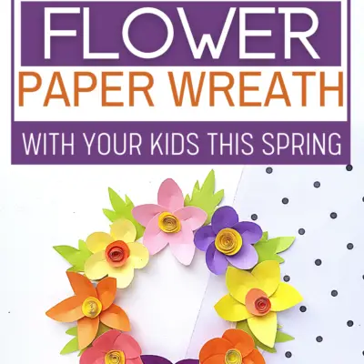 Paper Plate Flower Wreath
