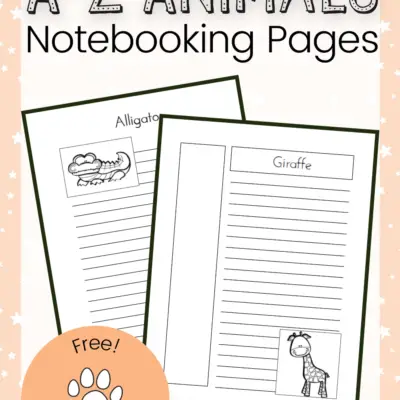 Animal Notebooking Pages