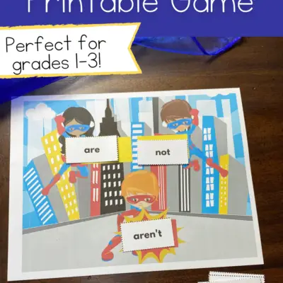 Contractions Printable Game