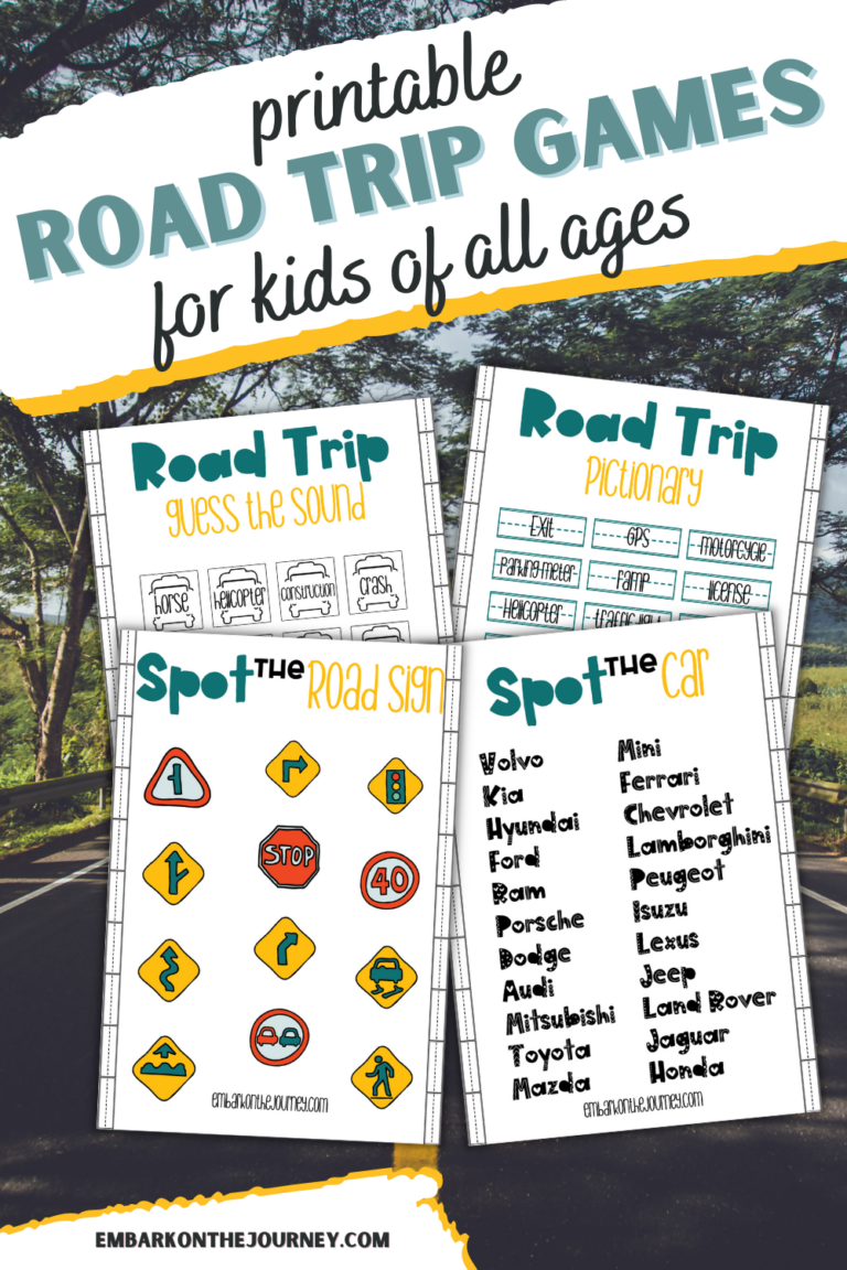 Road Trip Printables for Kids